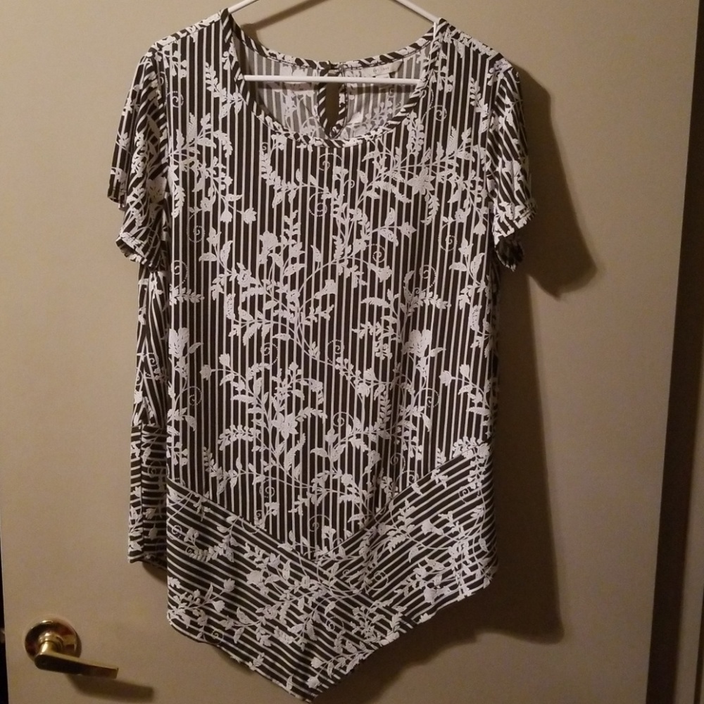 Stripe/Floral blouse